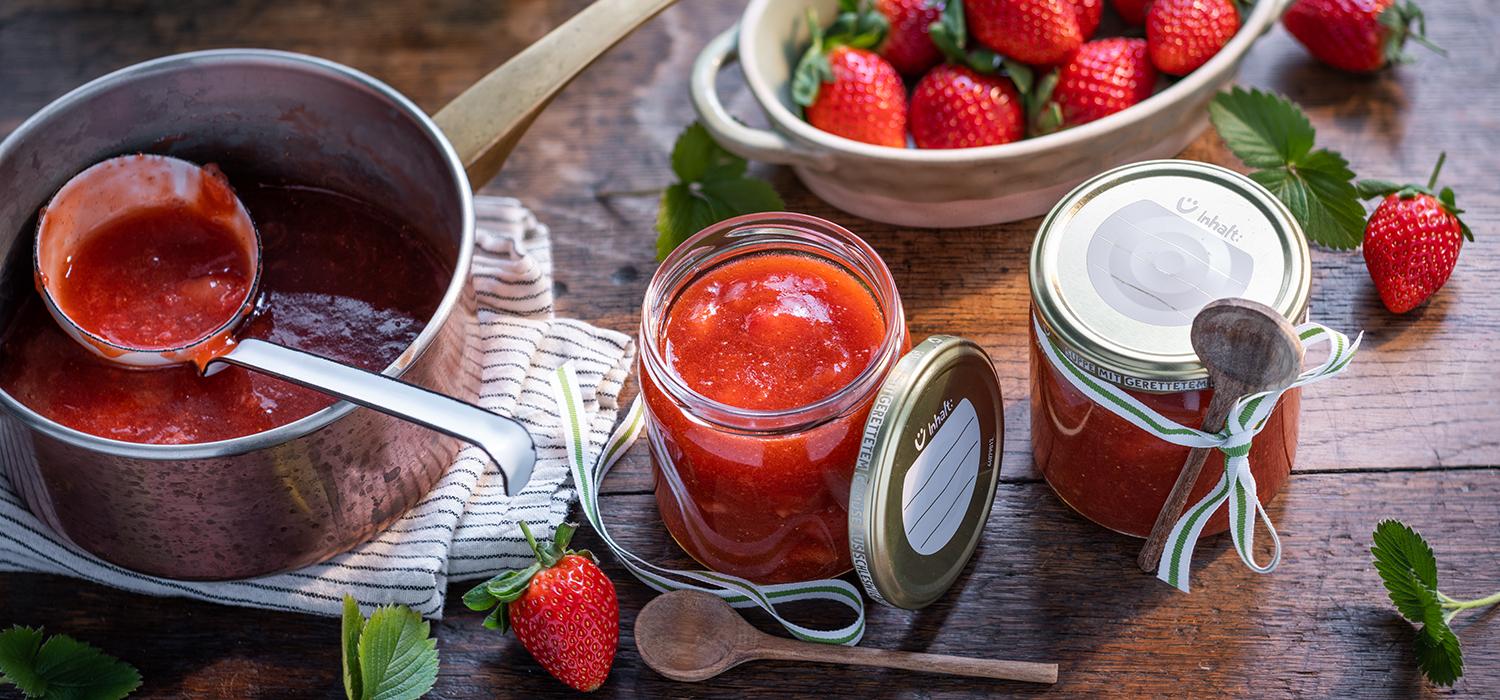 Rezeptbild von würziger Erdbeermarmelade