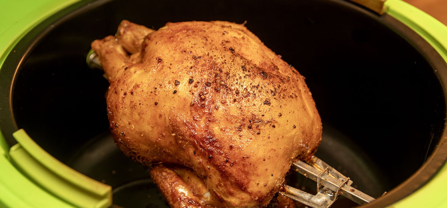 Ganzes Hähnchen im Airfryer