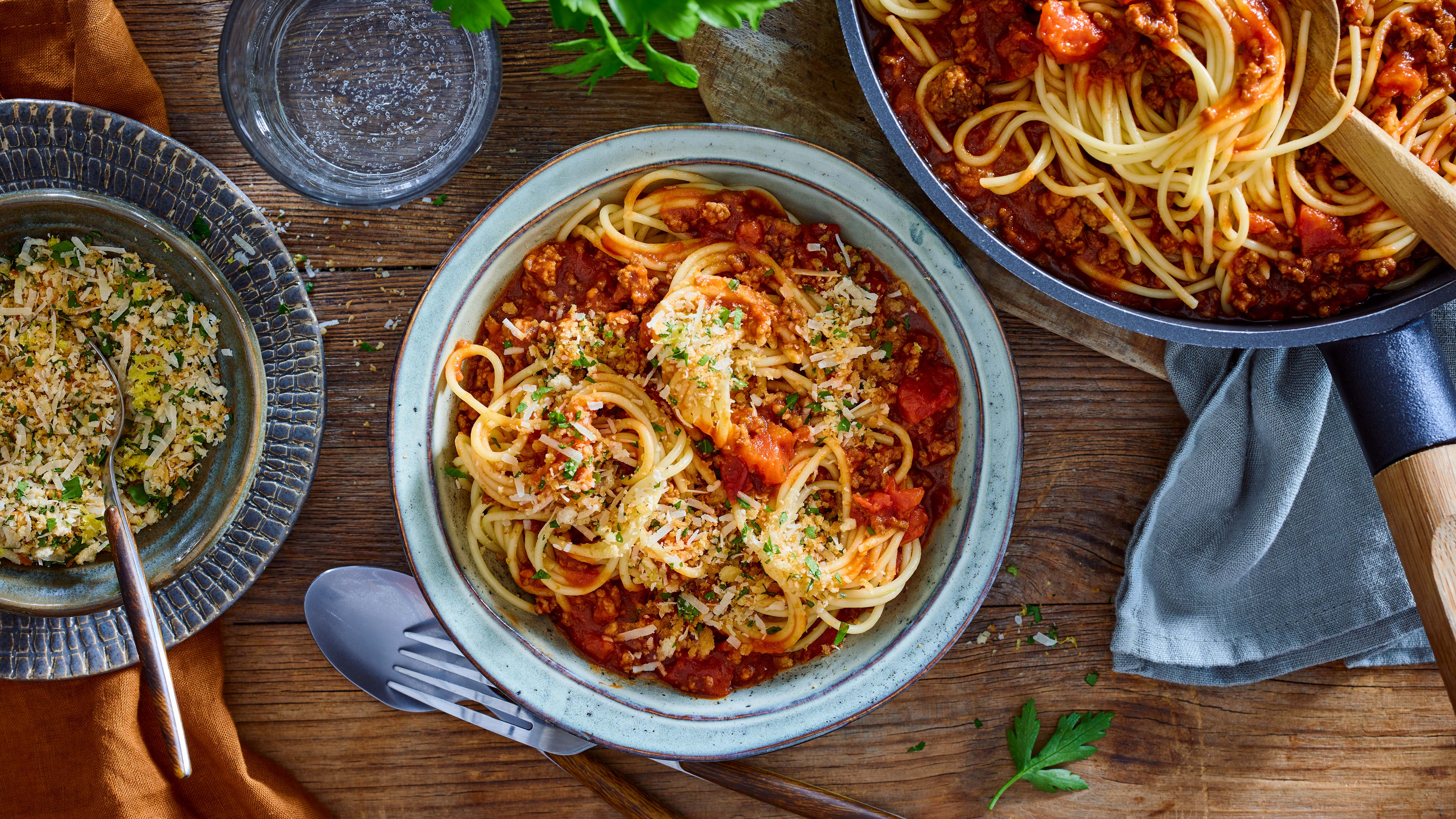 Asia Bolognese mit Zitronenpanko-image