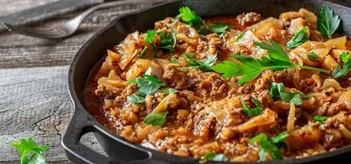 Hackfleisch verarbeiten