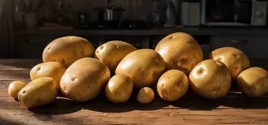 Unterschiedlich Große Kartoffeln