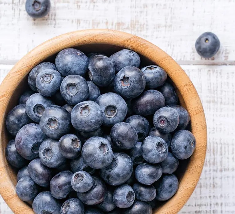 Reife Heidelbeeren