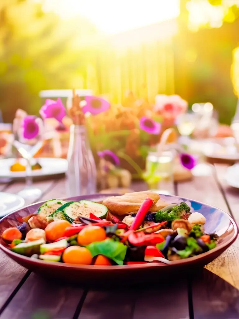 Leichte vegetarische Gerichte 