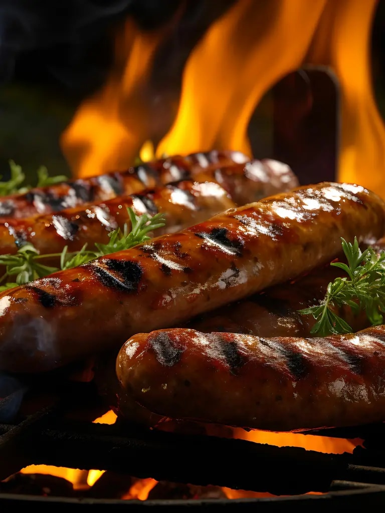 Bratwurst auf dem Grill