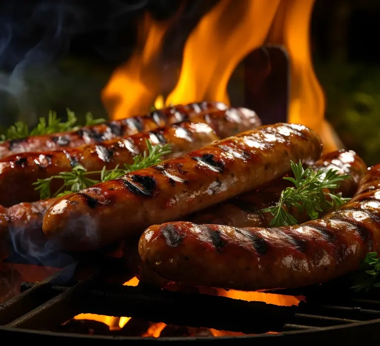 Bratwurst auf dem Grill