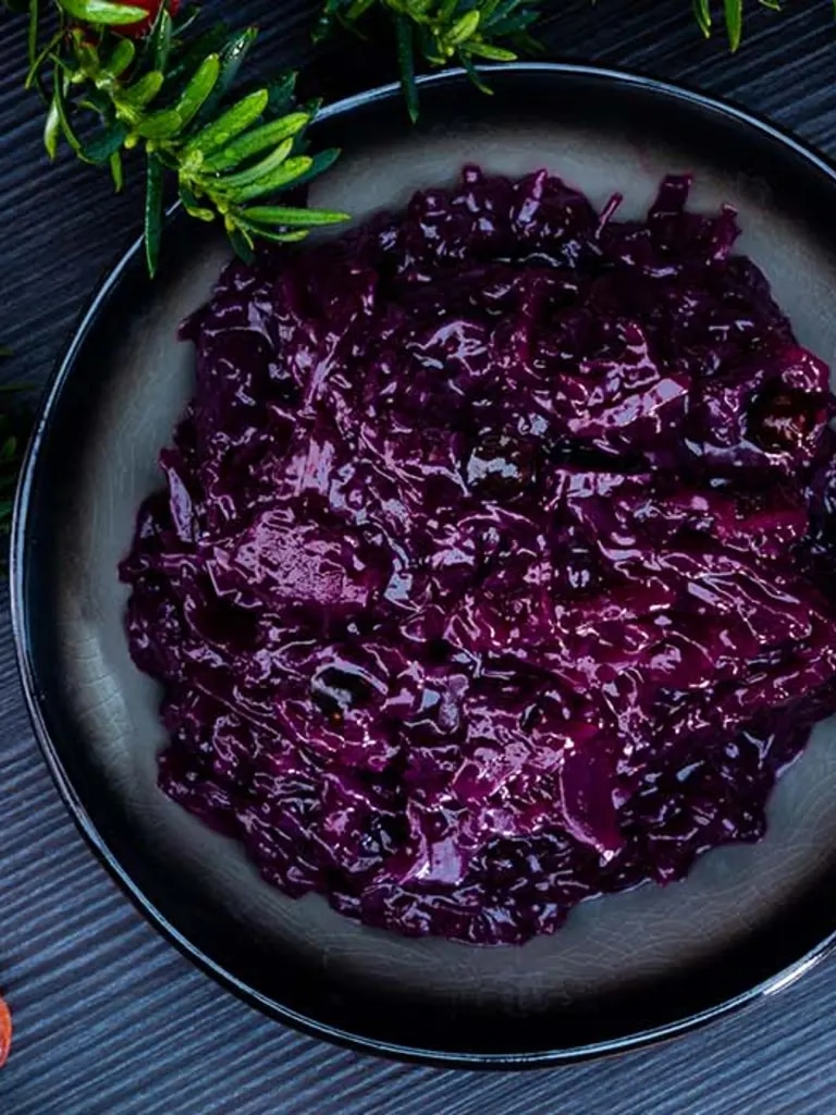 Bild von Rotkohl garniert