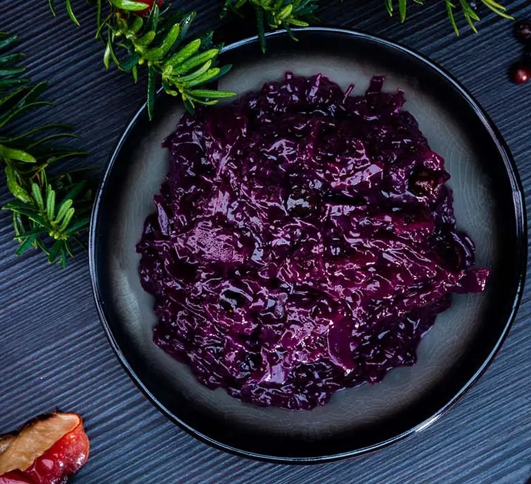 Bild von Rotkohl garniert