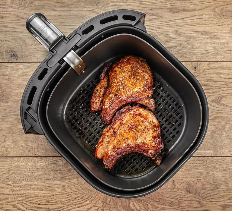 Steak in einem Airfryer