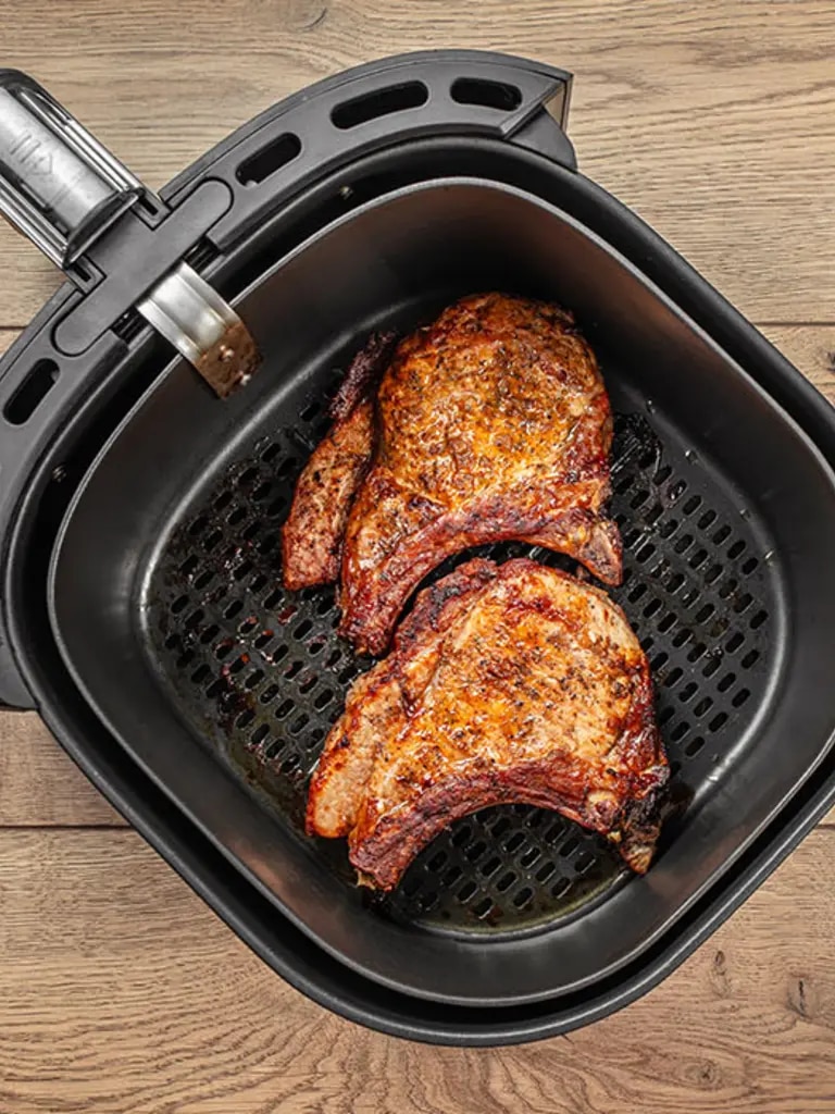 Steak in einem Airfryer