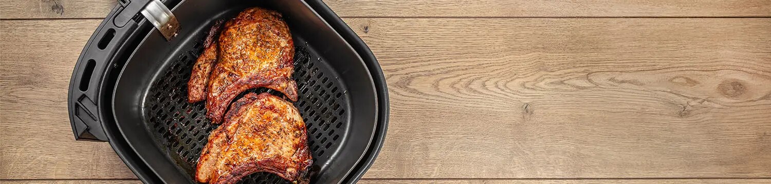 Steak in einem Airfryer