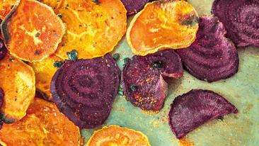 Bunte Gemüsechips schnell selbstgemacht!