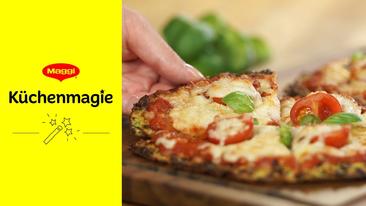 Pizzaboden aus Zucchini