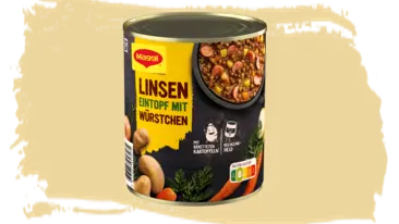 Linsen Eintopf mit Würstchen