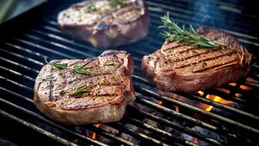 Steak braten