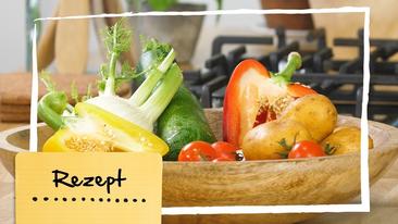 Ein köstliches Ofengemüse aus Gemüseresten