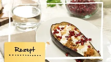 Gefüllte Aubergine