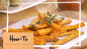 Süßkartoffel Pommes selber machen