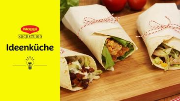 3 Wraps zum Mitnehmen