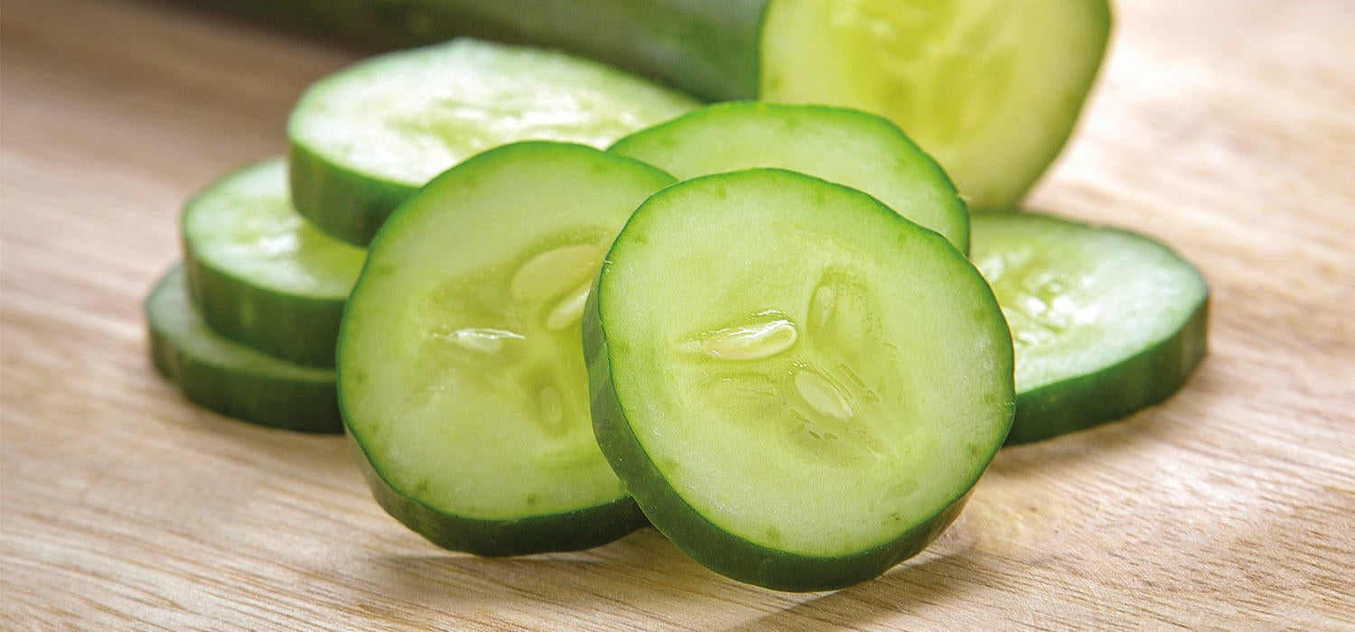 Geschnittene Gurkenscheiben