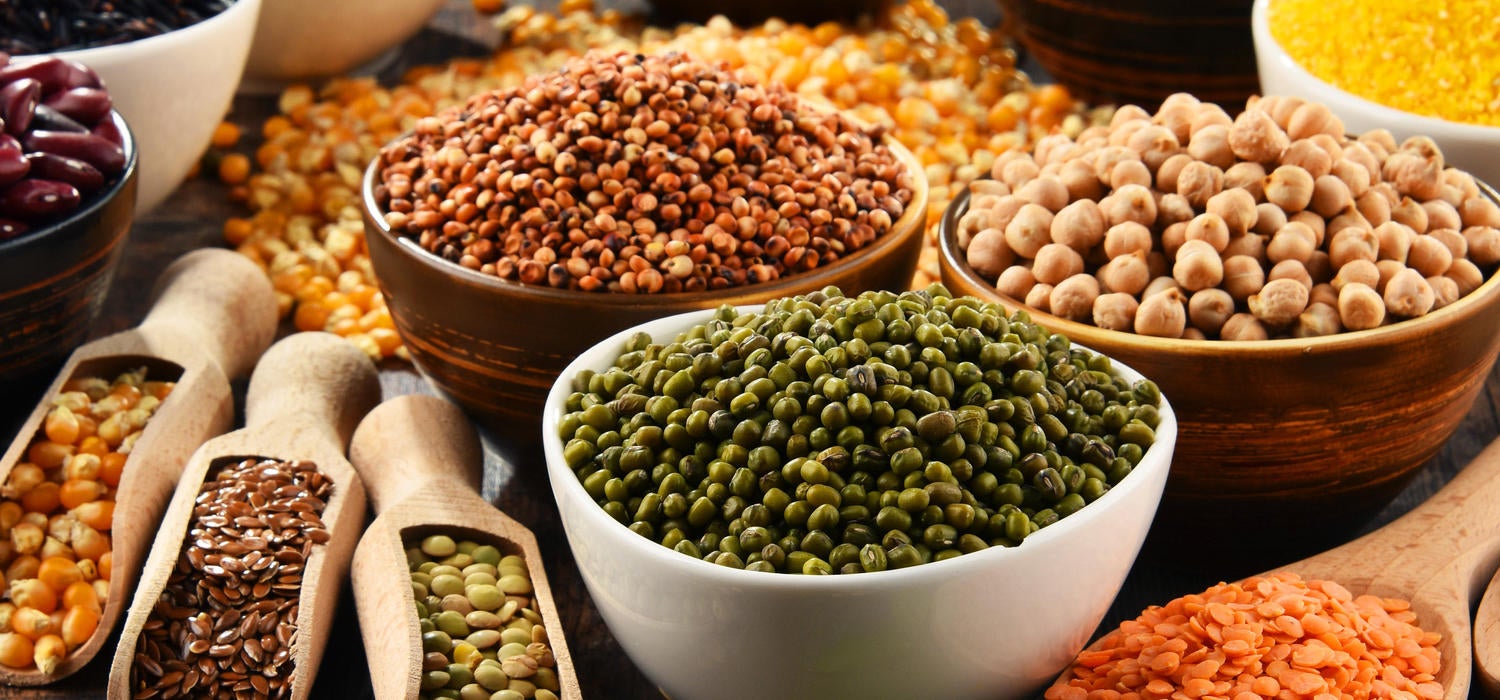 Header getrocknete Bohnen