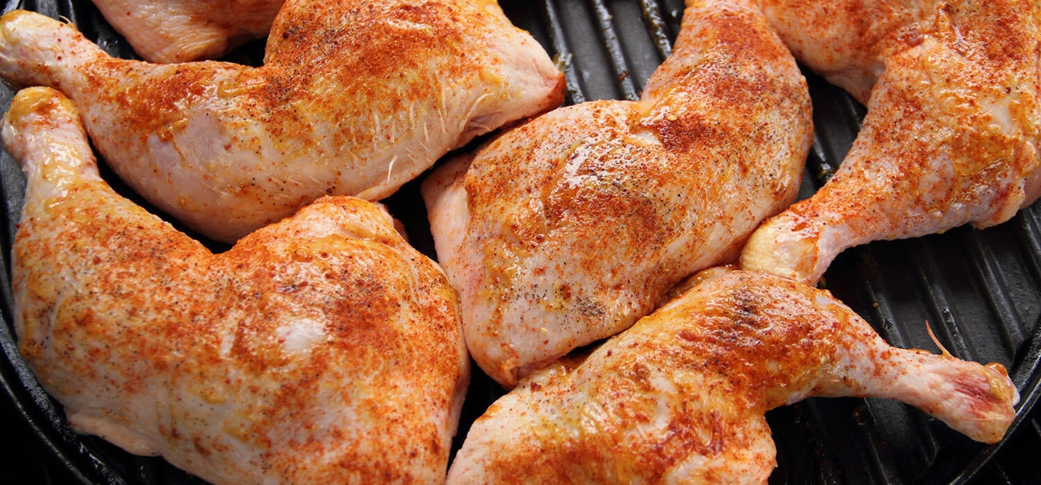 Gewürzte Hähnchenteile