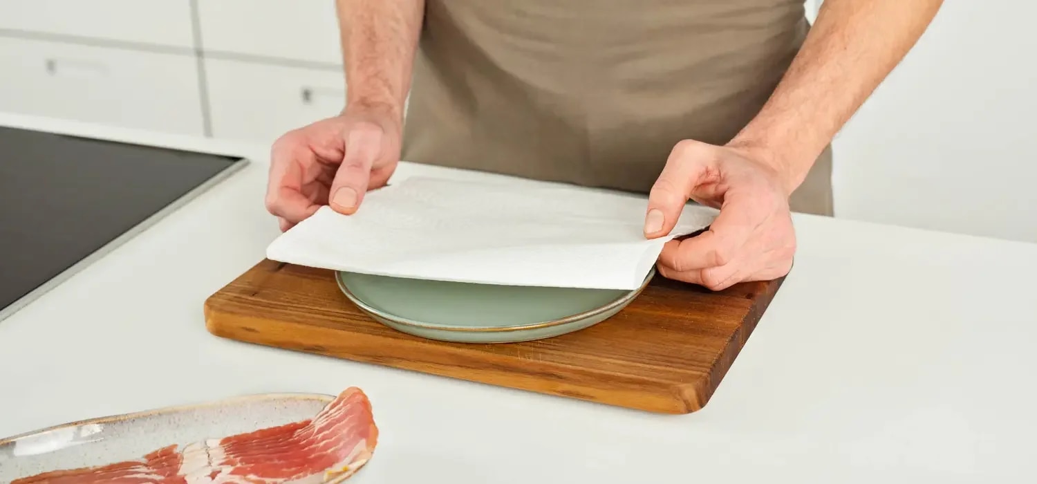 Step-Bild-Bacon-Mikrowelle