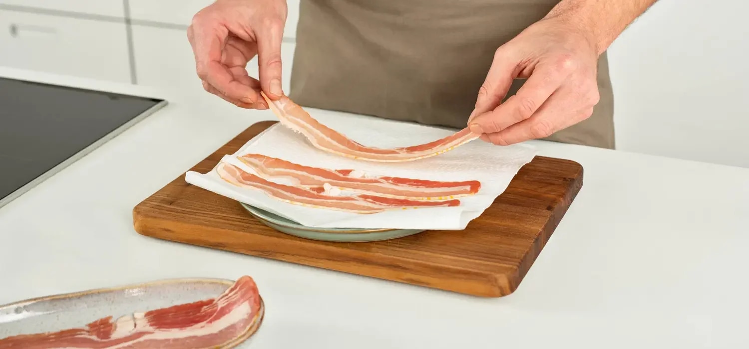 Step-Bild-Bacon-Mikrowelle