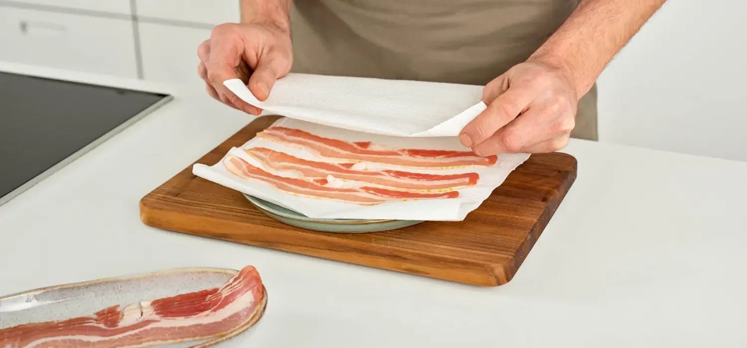 Step-Bild-Bacon-Mikrowelle