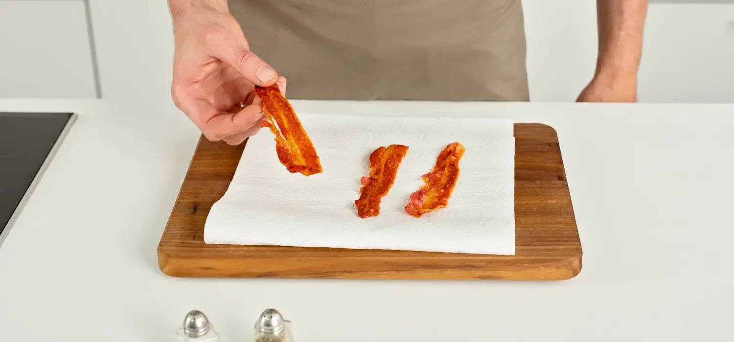 Step-Bild-Bacon-Mikrowelle