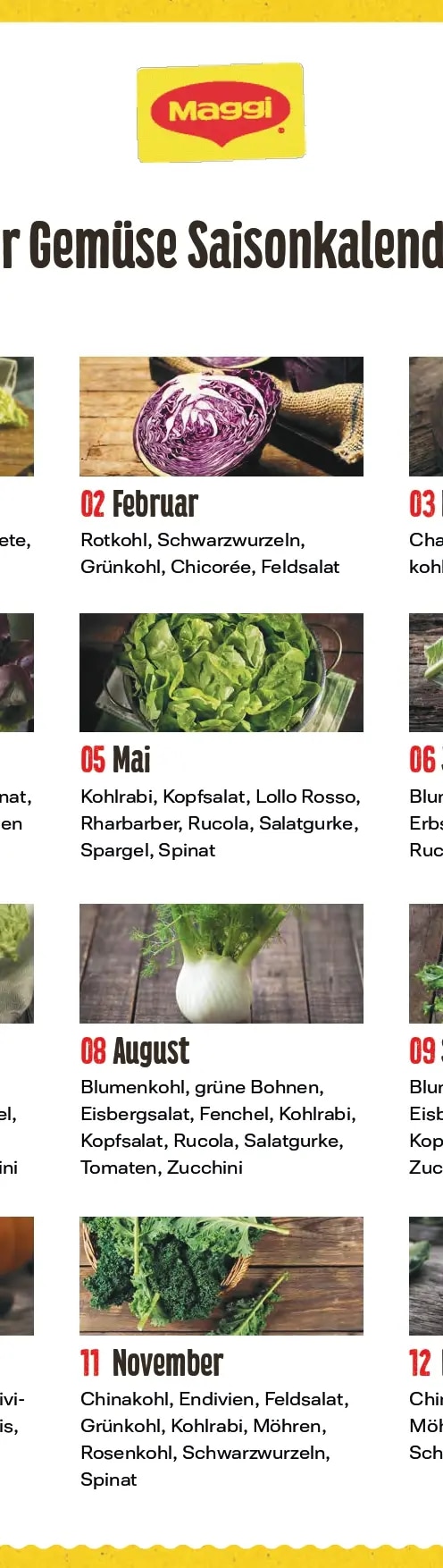 Maggi-Saisonkalender