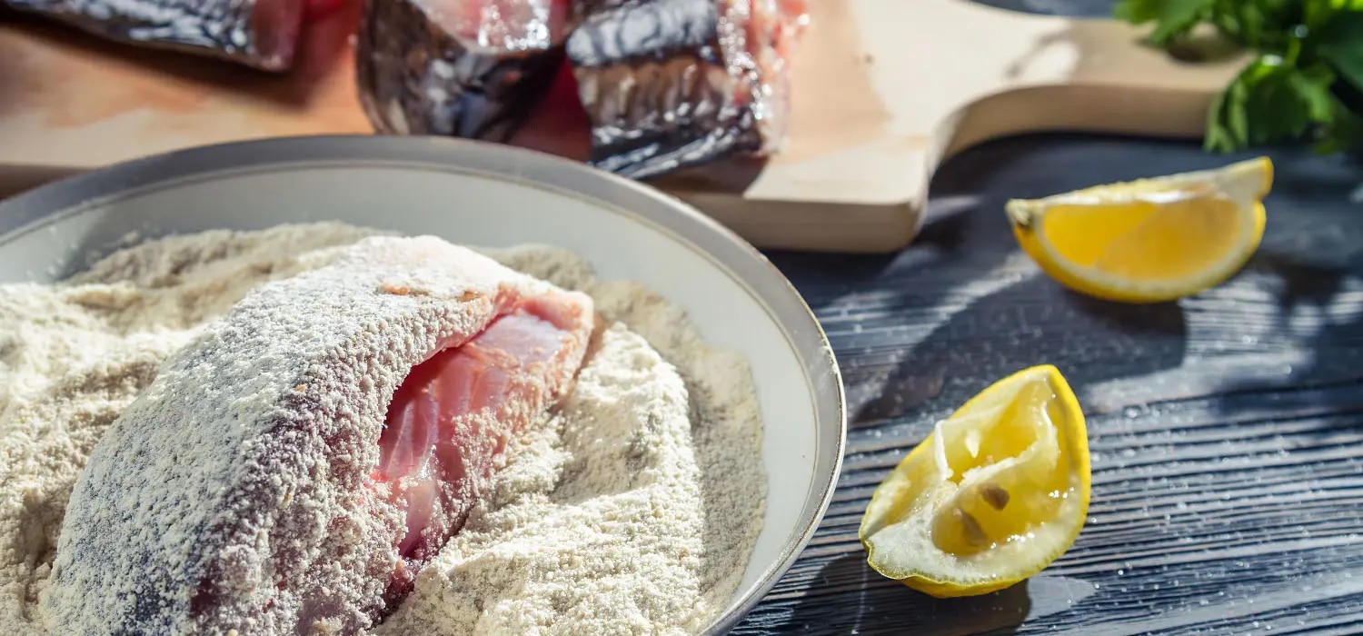 Fisch panieren