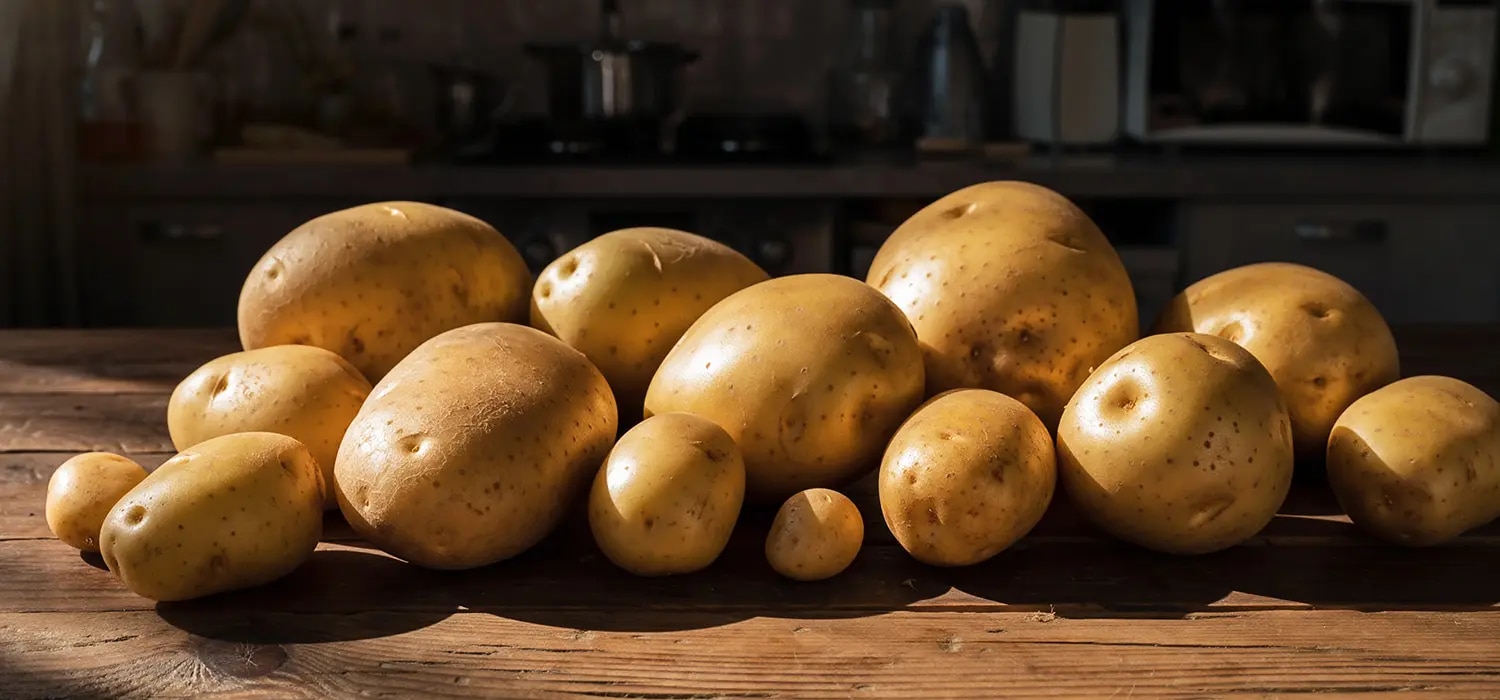 Unterschiedlich Große Kartoffeln