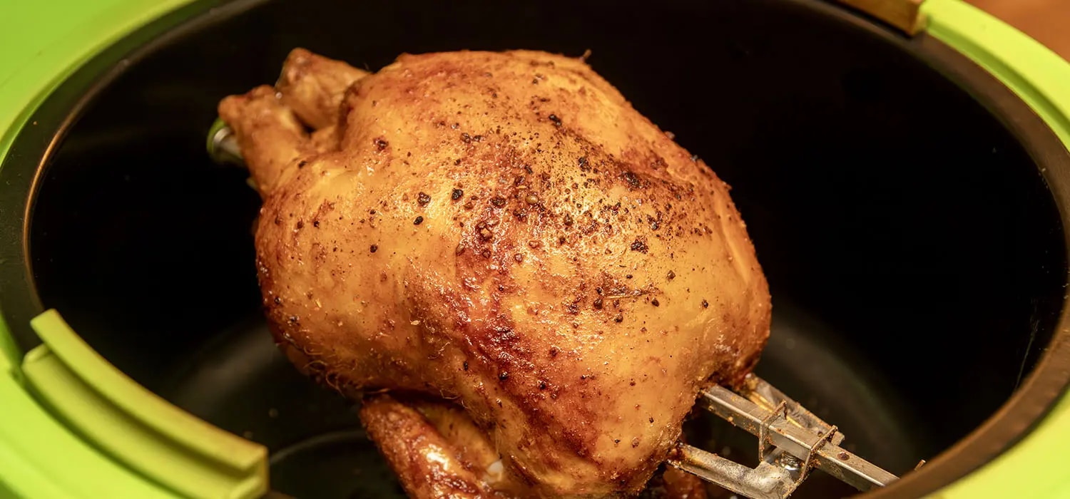 Ganzes Hähnchen im Airfryer