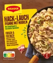 MAGGI Fix für Hack-Lauch Pfanne mit Nudeln