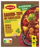 Maggi Fix für Bauern-Topf mit Hackfleisch