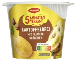 MAGGI 5 Minuten Terrine Kartoffelbrei mit Fleischklößchen