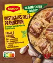 MAGGI Fix für Rustikales Filet-Pfännchen