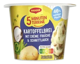 MAGGI 5 Minuten Terrine Kartoffelbrei mit Creme Fraiche