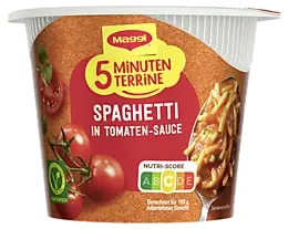 MAGGI 5 Minuten Terrine Spaghetti in Tomatensauce
