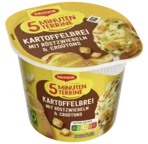 Maggi 5 Minuten Terrine Kartoffelbrei mit Röstzwiebeln