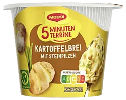 MAGGI 5 Minuten Terrine Kartoffelbrei mit Steinpilzen