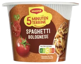 MAGGI 5 Minuten Terrine Spaghetti Bolognese
