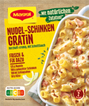 MAGGI Fix für Nudel-Schinken Gratin