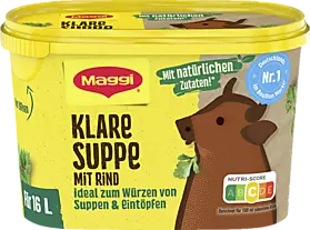 MAGGI Klare Suppe mit Rind, ergibt 16 Liter