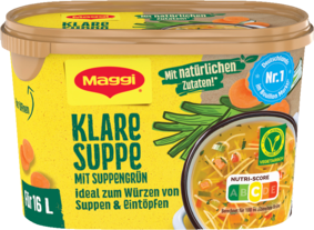 MAGGI Klare Suppe mit Suppengrün, ergibt 16 Liter