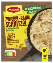 MAGGI Fix für Zwiebel-Rahm Schnitzel