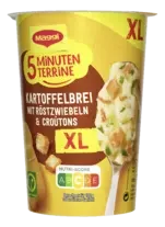 MAGGI 5 Minuten Terrine Kartoffelbrei Röstzwiebel XL Cup