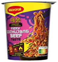 MAGGI Korean Style Noodles Fiery Gochujang Beef Taste