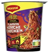 MAGGI Korean Style Noodles Flaming Kimchi Chicken Taste
