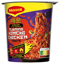 MAGGI Korean Style Noodles Flaming Kimchi Chicken Taste